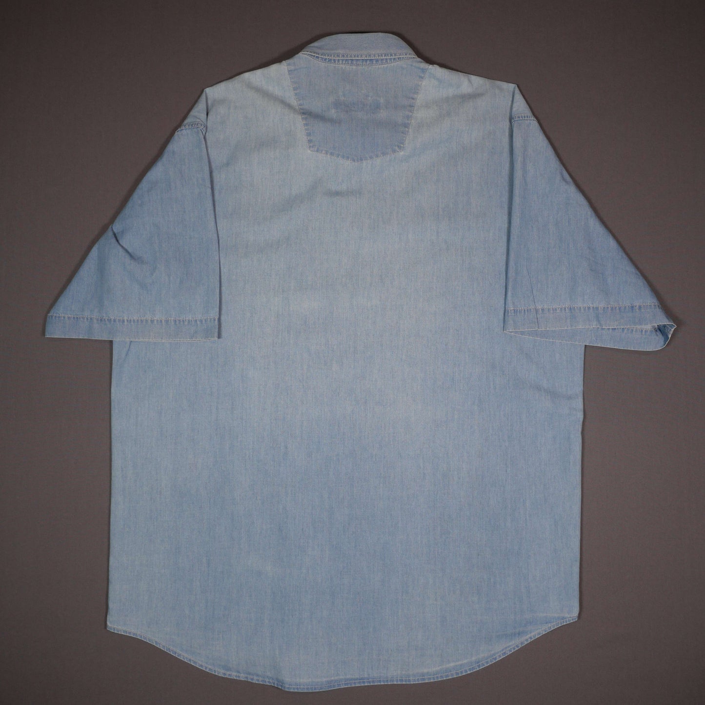 Leichtes Denim Kurzarmhemd - L