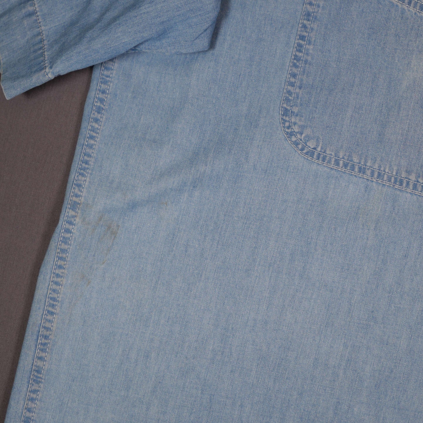 Leichtes Denim Kurzarmhemd - L