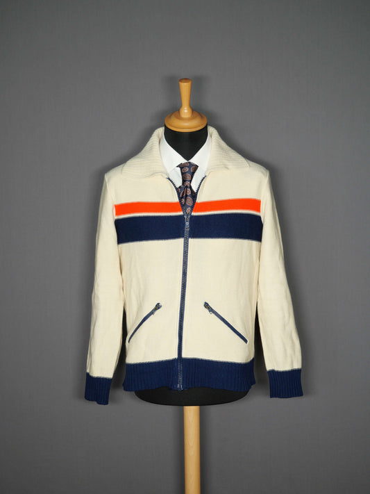 Vintage Strickjacke creamweiss - S/M