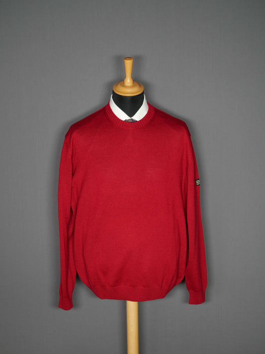 Merinowoll Pullover dunkelrot - XL