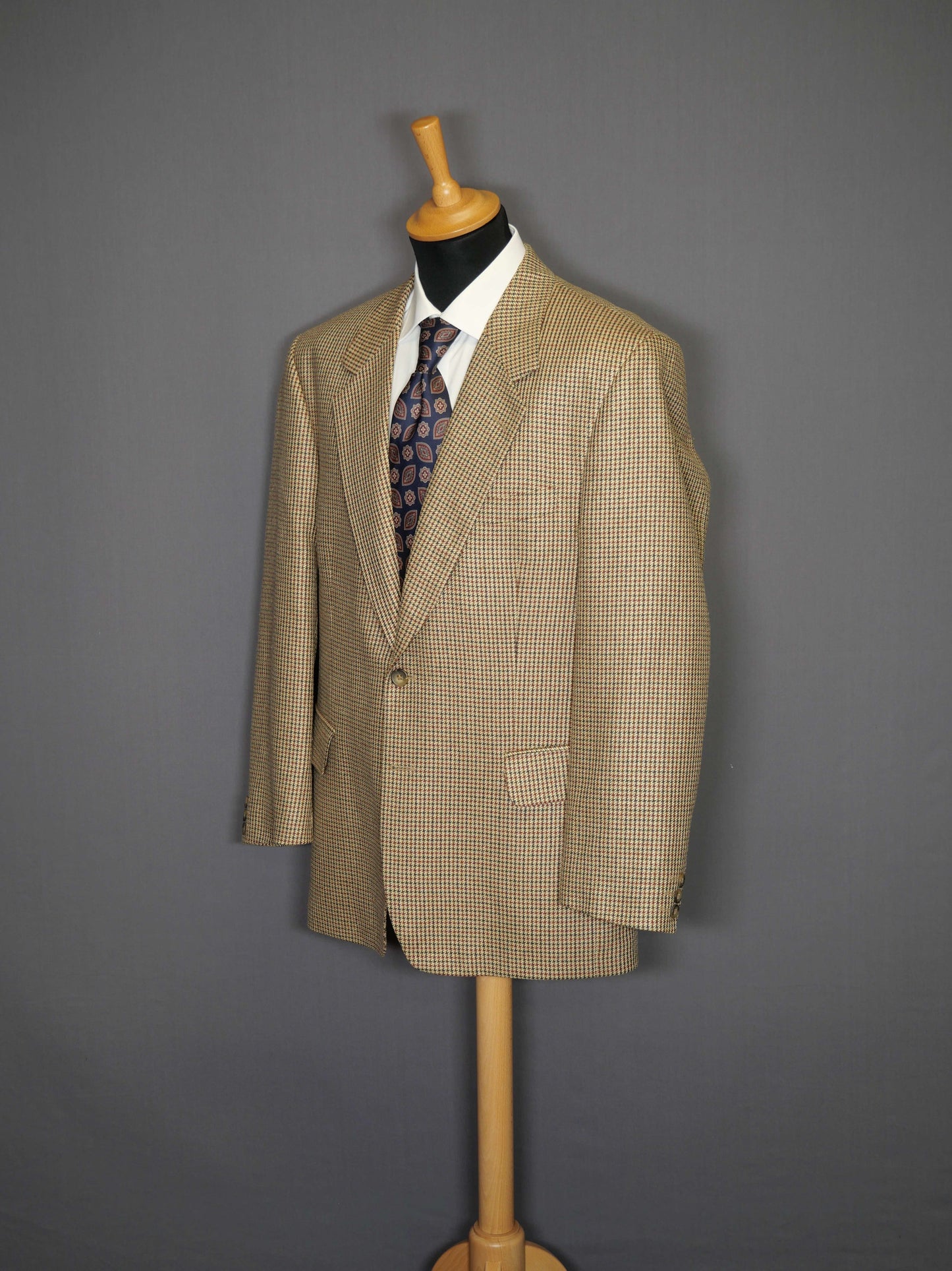 Vintage Zweiknopf-Sakko Houndstooth - 50/L