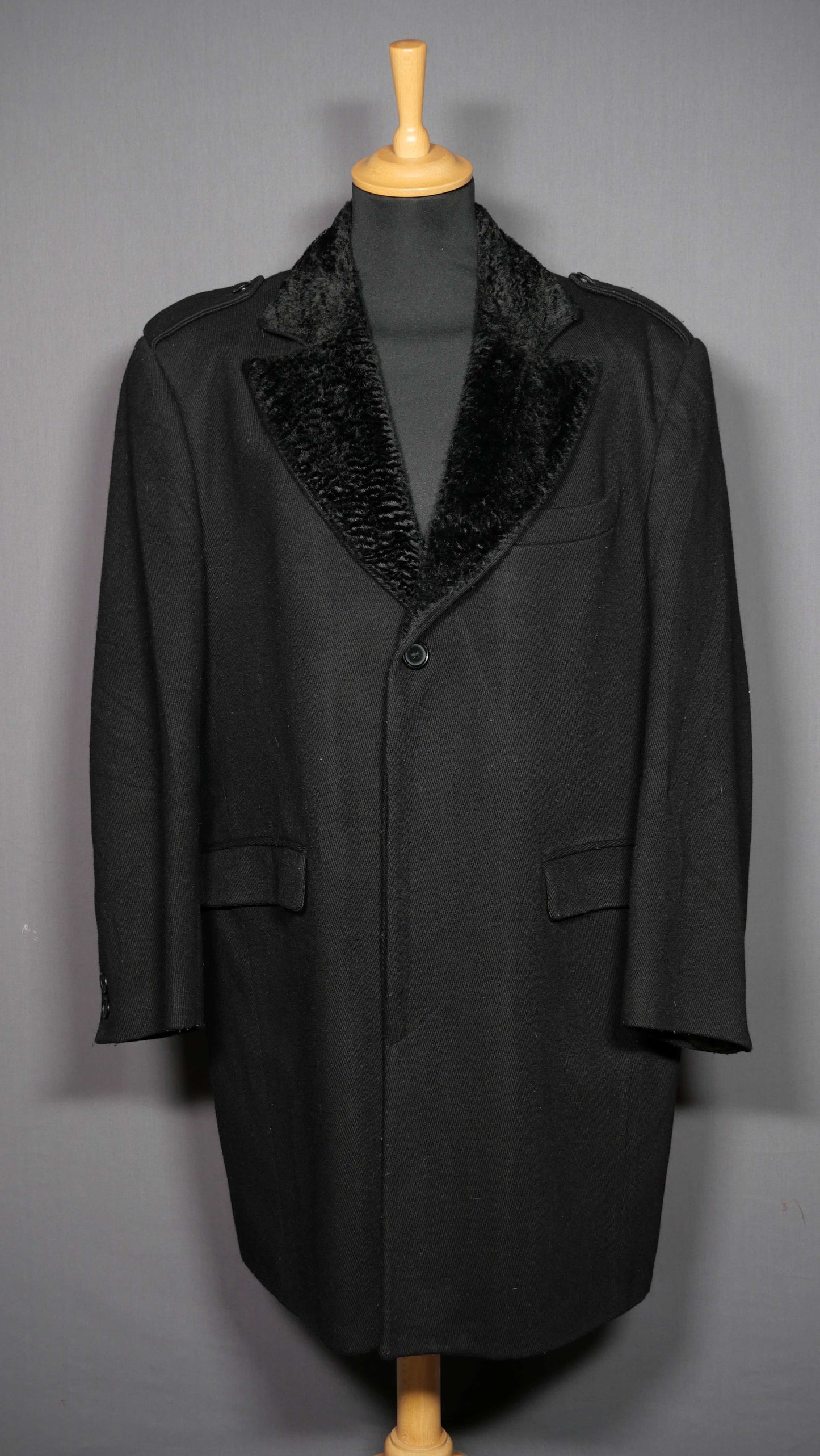 Vintage Mantel schwarz - XL