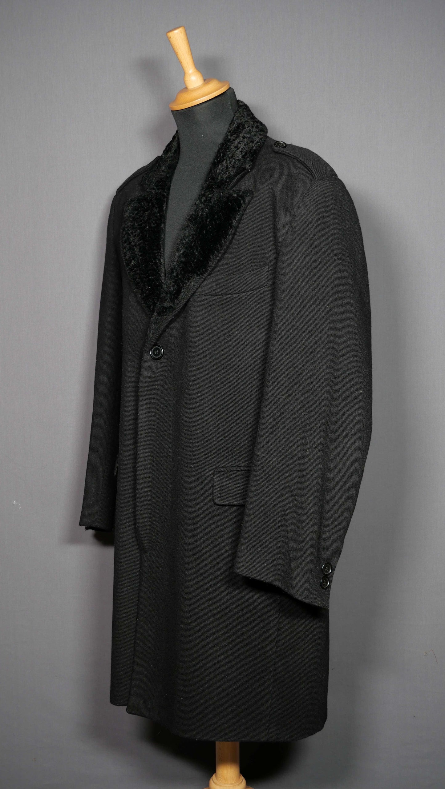 Vintage Mantel schwarz - XL