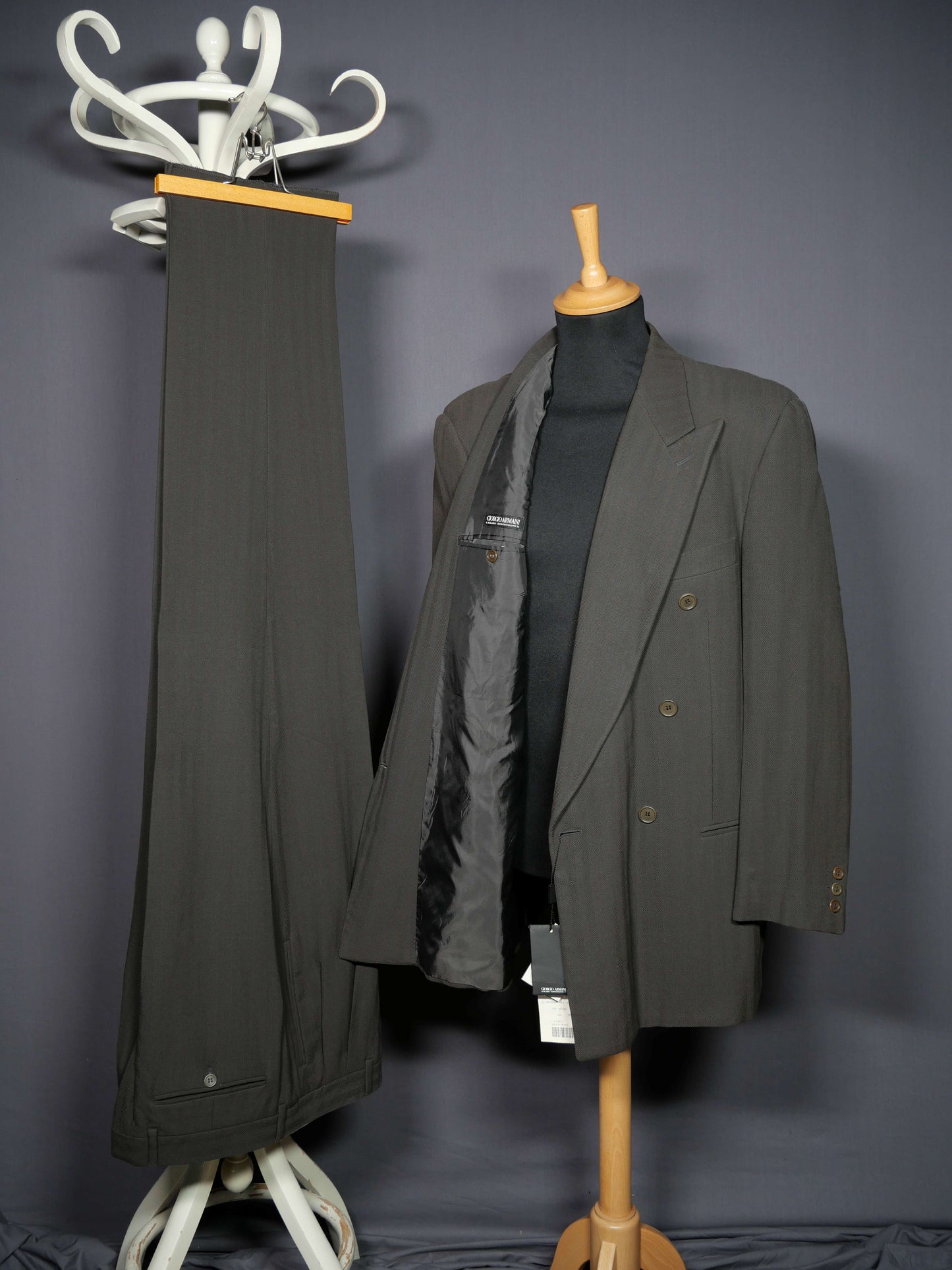 Vintage Giorgio Armani Zweireiher Anzug - L