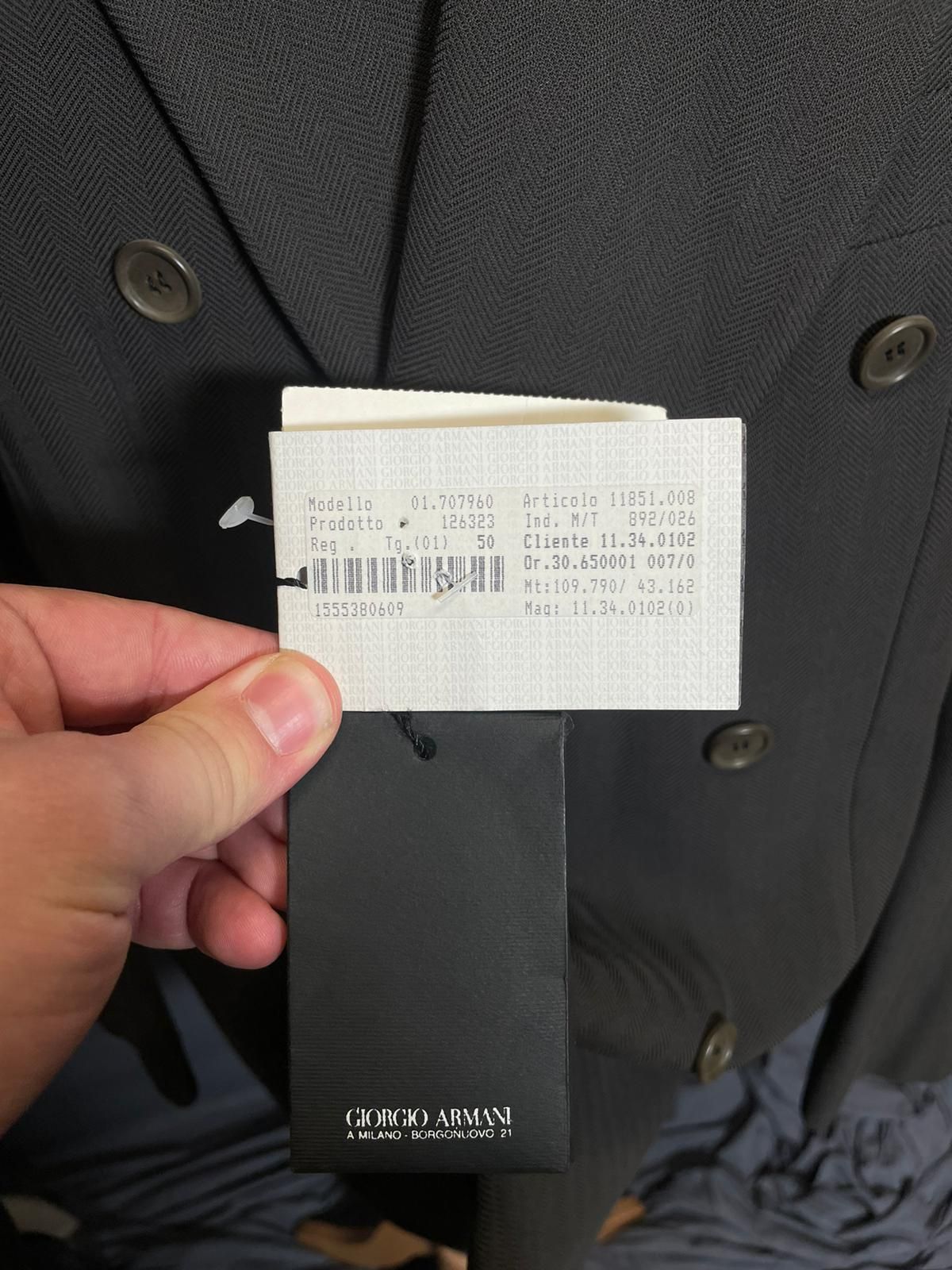 Vintage Giorgio Armani Zweireiher Anzug - L