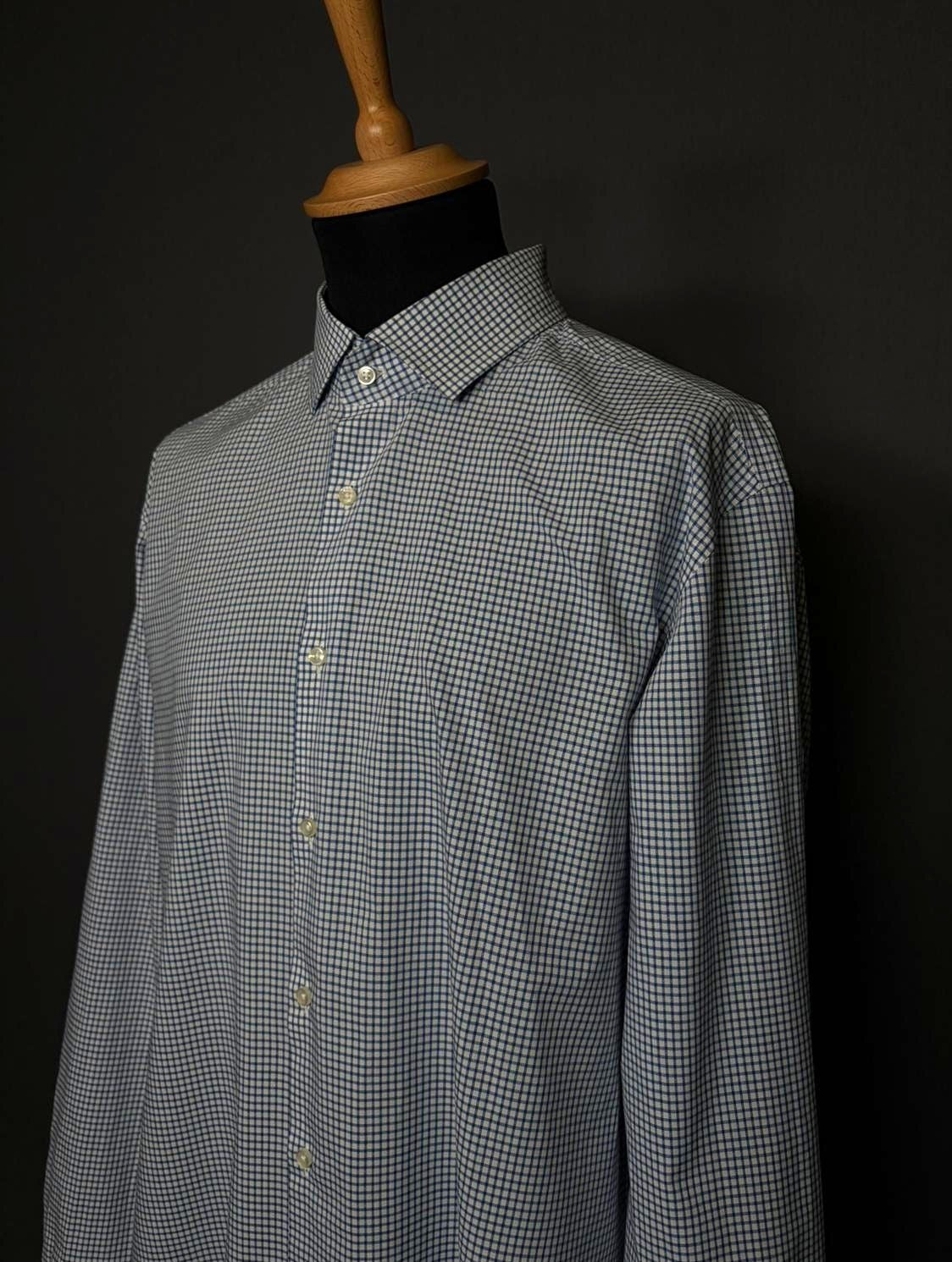 Boss Hugo Boss Hemd Karo weiss blau - L