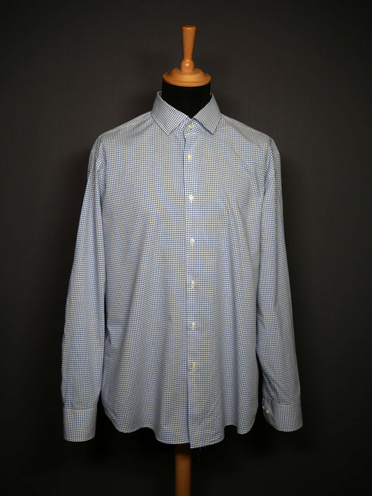 Boss Hugo Boss Hemd Karo weiss blau - L