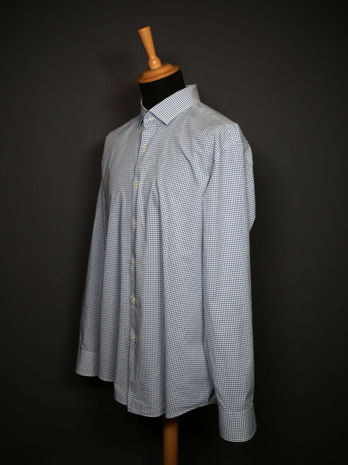Boss Hugo Boss Hemd Karo weiss blau - L