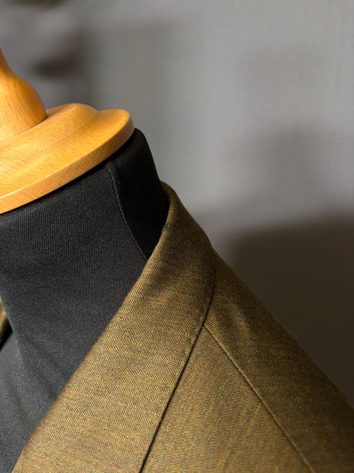 Vintage Zweireiher Anzug grün - XL